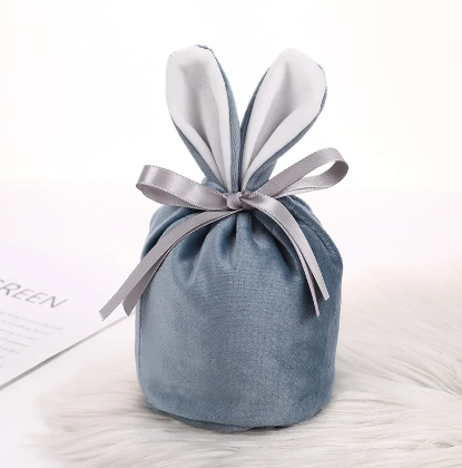 Velvet Easter Rabbit Ears gift bag