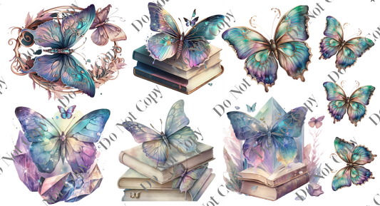 Decal Sheets - Fantasy Butterflies