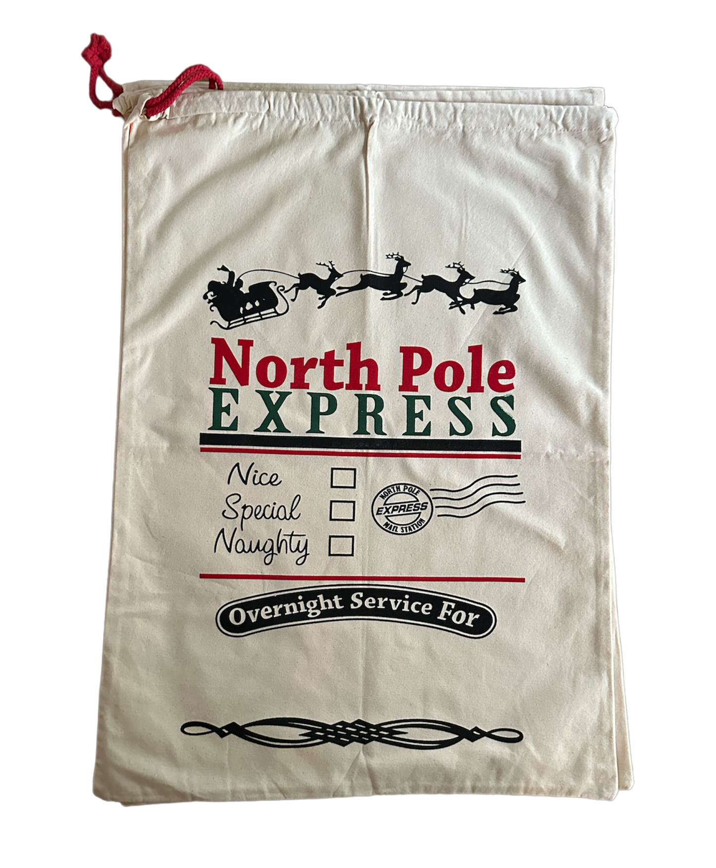 Christmas Sack Cream - North Pole express