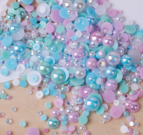 Pearl & Rhinestone Mix - Mermaid