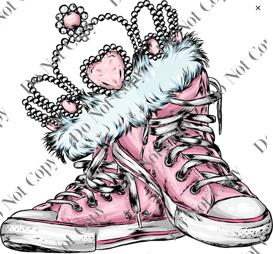 Clear cast Decal - Princess Converse