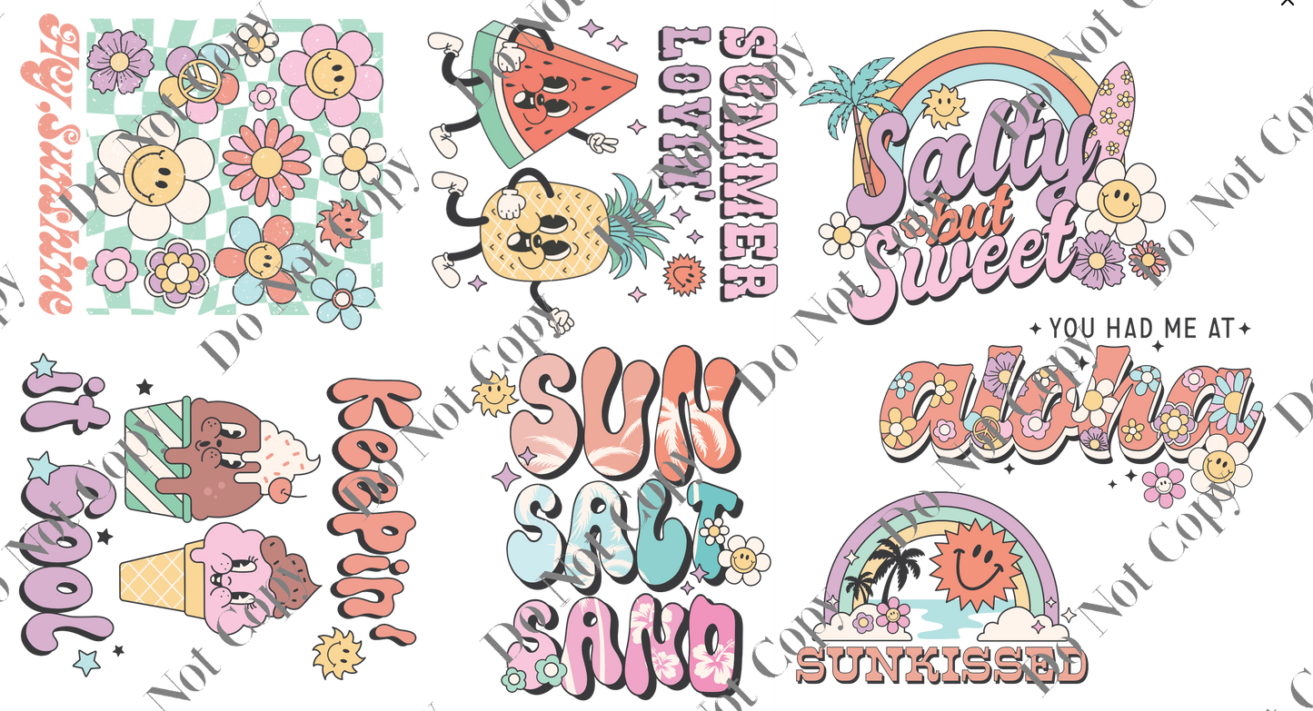 Decal Sheets - Retro Summer