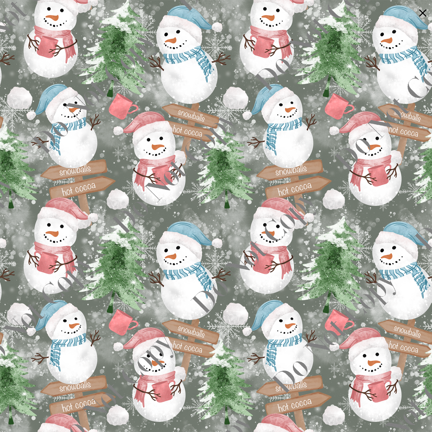 Snowmen Scene