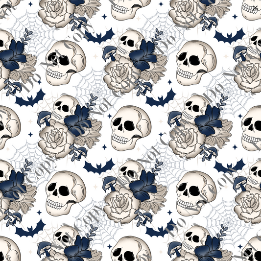 Spooky Skull Floral