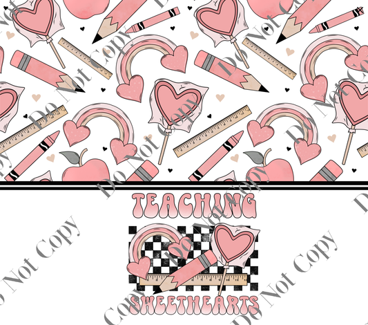 20oz Tumbler Wrap - Teaching Sweethearts