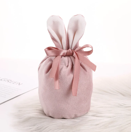 Velvet Easter Rabbit Ears gift bag