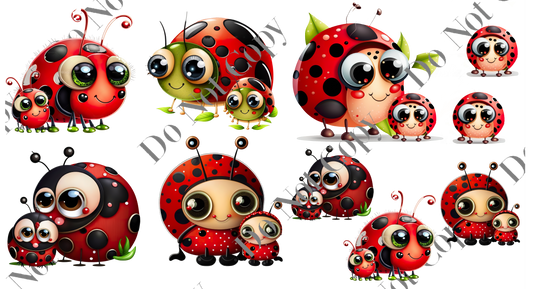 Decal Sheets - Lady Birds/bugs