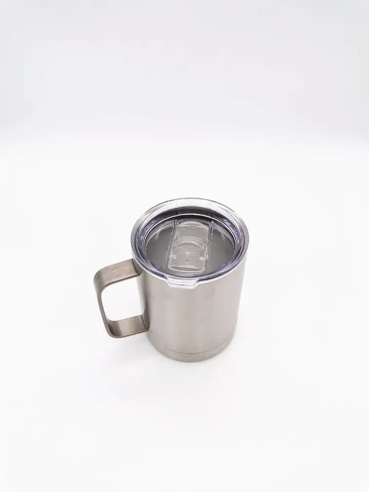 10oz Stainless Coffee Cup - with Lid