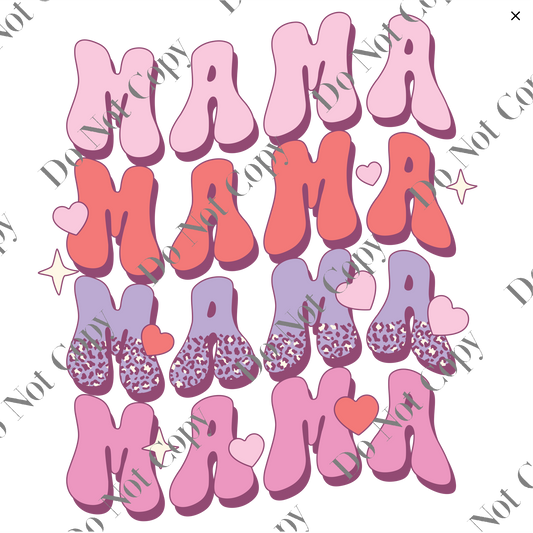 Clear cast Decal -  Mama